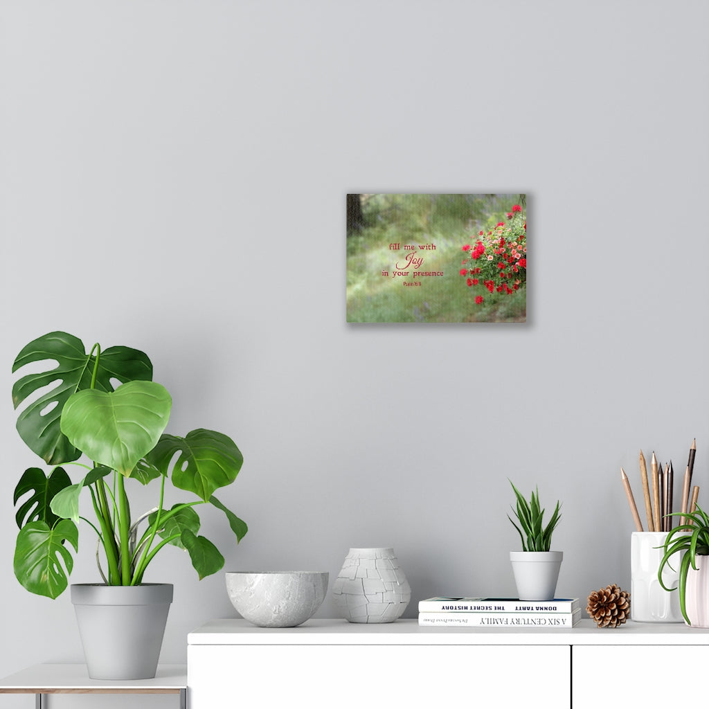 Scripture Walls Your Presence Psalm 16:11 Bible Verse Canvas Christian Wall Art Ready to Hang Unframed-Express Your Love Gifts