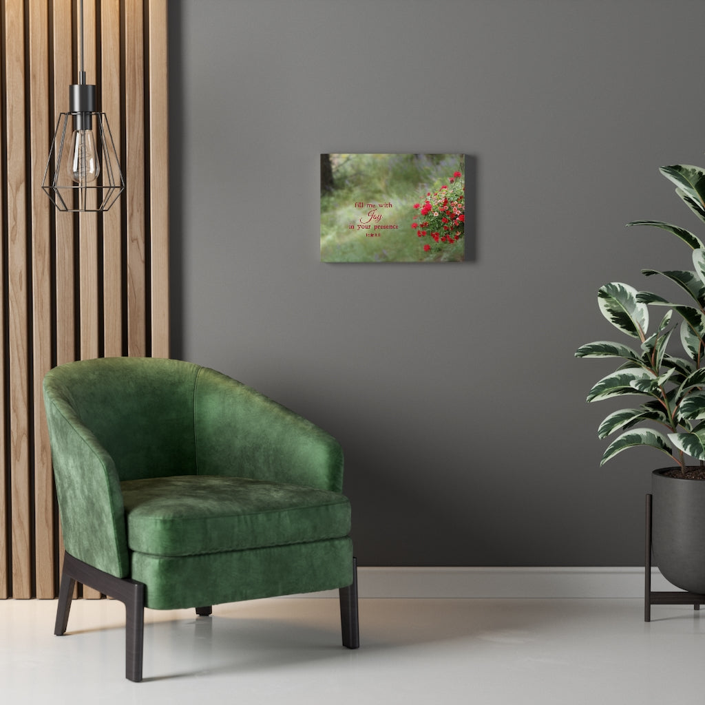 Scripture Walls Your Presence Psalm 16:11 Bible Verse Canvas Christian Wall Art Ready to Hang Unframed-Express Your Love Gifts