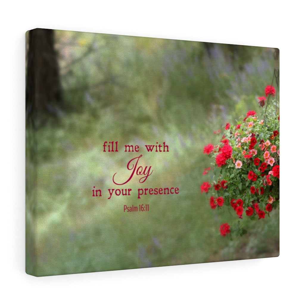Scripture Walls Your Presence Psalm 16:11 Bible Verse Canvas Christian Wall Art Ready to Hang Unframed-Express Your Love Gifts