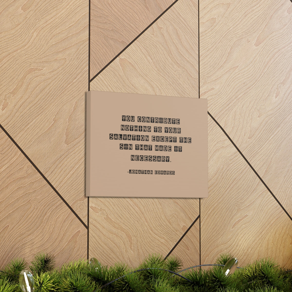 Scripture Walls Your Salvation Jonathan Edwards Acts 2:38 Bible Canvas Christian Wall Art Ready to Hang Unframed-Express Your Love Gifts