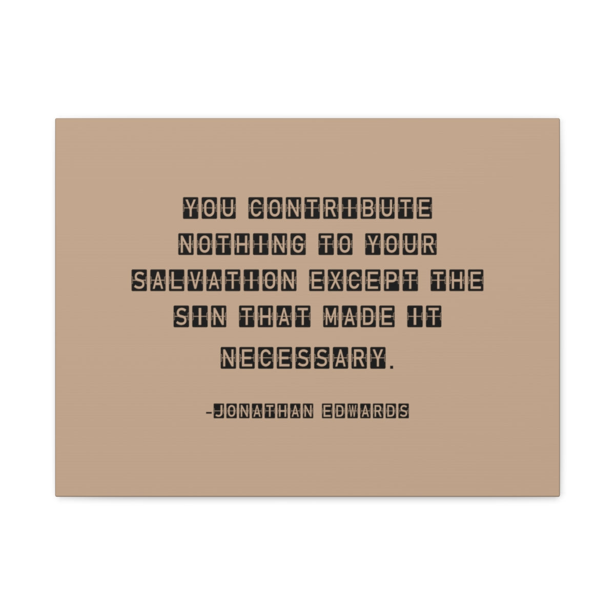 Scripture Walls Your Salvation Jonathan Edwards Acts 2:38 Bible Canvas Christian Wall Art Ready to Hang Unframed-Express Your Love Gifts