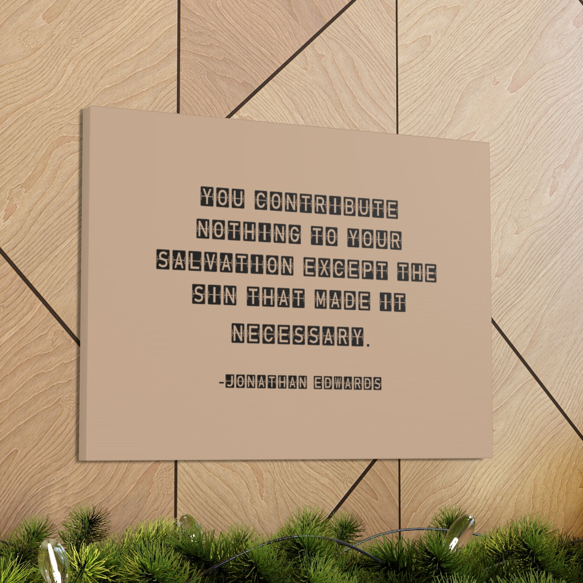 Scripture Walls Your Salvation Jonathan Edwards Acts 2:38 Bible Canvas Christian Wall Art Ready to Hang Unframed-Express Your Love Gifts