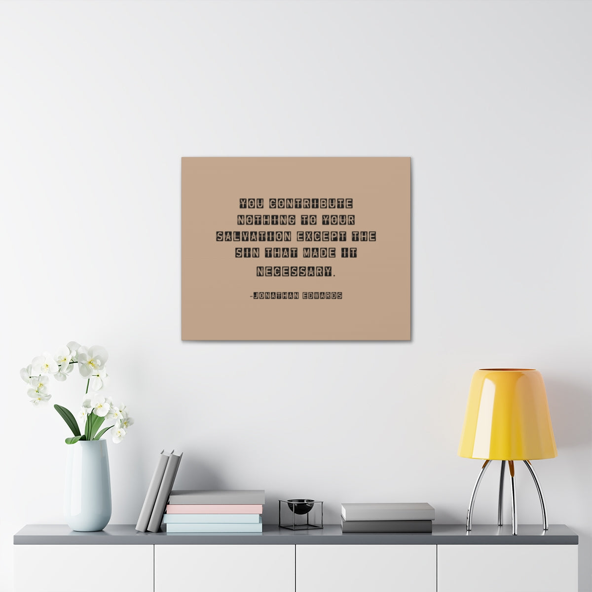 Scripture Walls Your Salvation Jonathan Edwards Acts 2:38 Bible Canvas Christian Wall Art Ready to Hang Unframed-Express Your Love Gifts