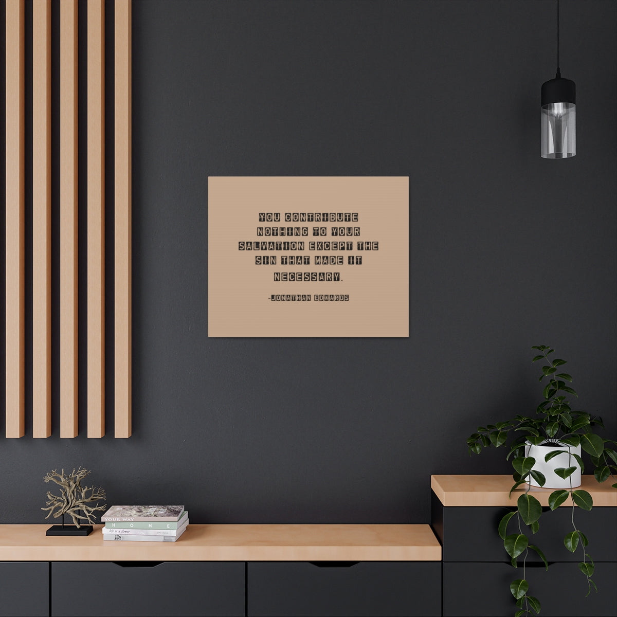 Scripture Walls Your Salvation Jonathan Edwards Acts 2:38 Bible Canvas Christian Wall Art Ready to Hang Unframed-Express Your Love Gifts