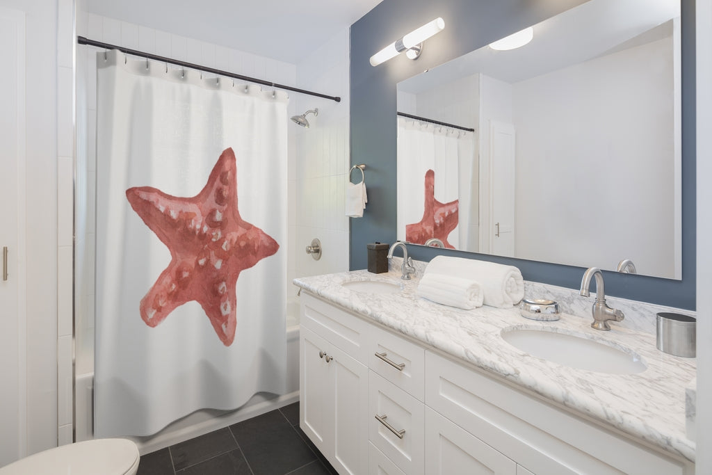 Sea Shells Seamless Stylish Design 71" x 74" Elegant Waterproof Shower Curtain for a Spa-like Bathroom Paradise Exceptional Craftsmanship-Express Your Love Gifts