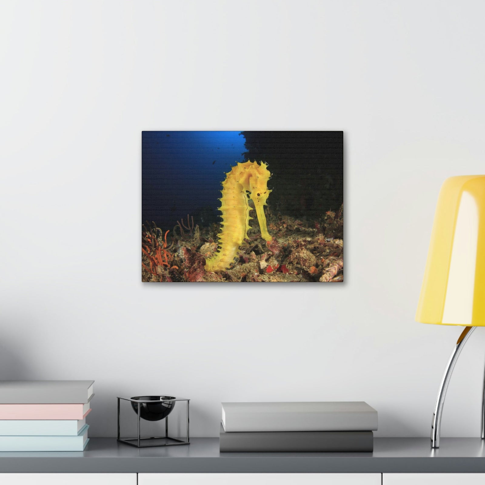 Scripture Walls Seahorse Hunting Seahorse on Hunt Print Animal Wall Art Wildlife Canvas Prints Wall Art Ready to Hang Unframed-Express Your Love Gifts