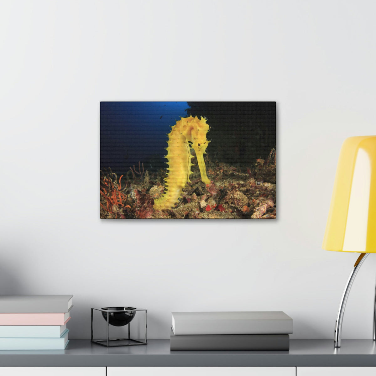 Scripture Walls Seahorse Hunting Seahorse on Hunt Print Animal Wall Art Wildlife Canvas Prints Wall Art Ready to Hang Unframed-Express Your Love Gifts