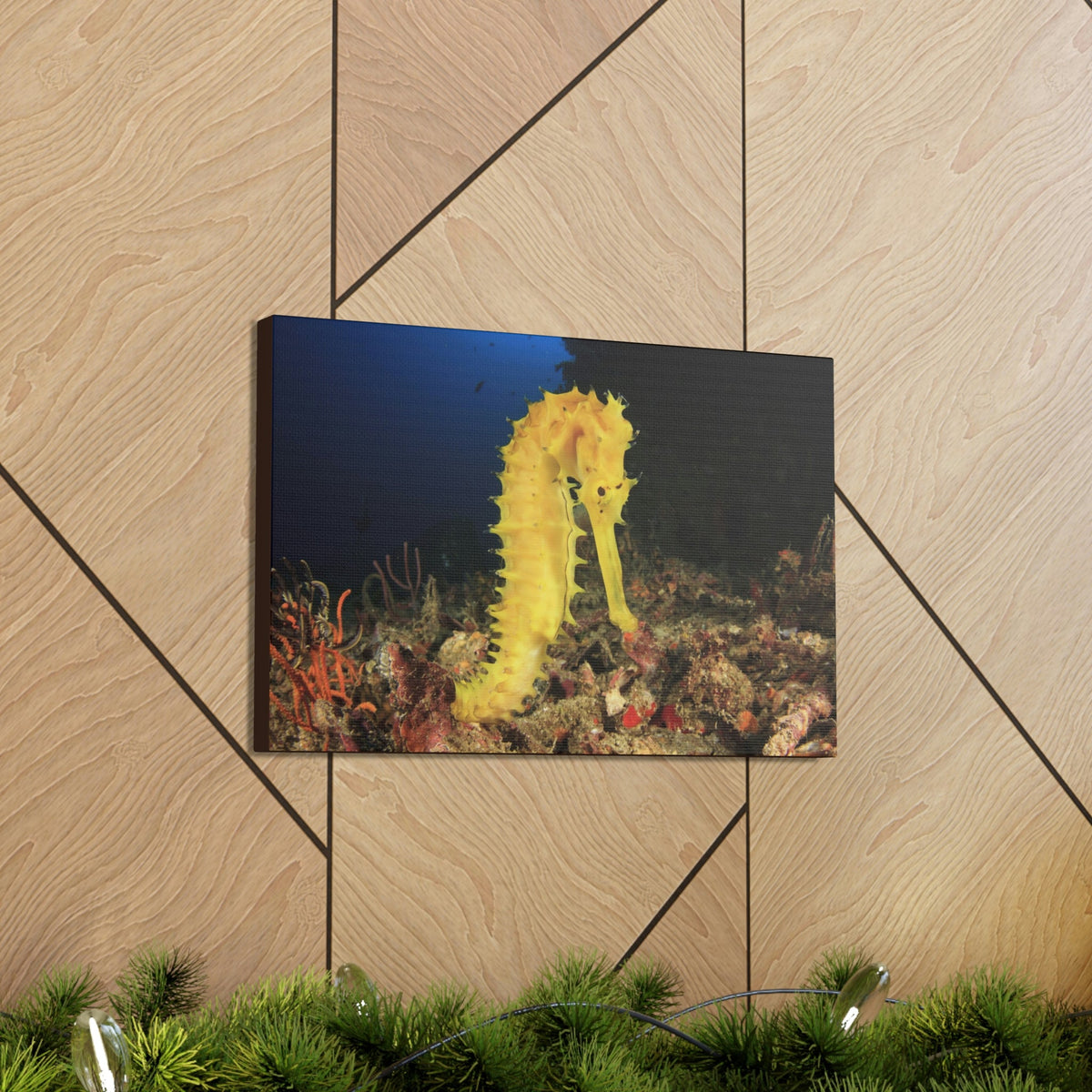 Scripture Walls Seahorse Hunting Seahorse on Hunt Print Animal Wall Art Wildlife Canvas Prints Wall Art Ready to Hang Unframed-Express Your Love Gifts