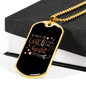 Search Me God Christian Necklace Stainless Steel or 18k Gold Dog Tag 24" Chain-Express Your Love Gifts