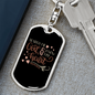 Search Me God Psalm 139:23 Keychain Stainless Steel or 18k Gold Dog Tag Keyring-Express Your Love Gifts