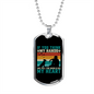 See My Heart Blue Necklace Stainless Steel or 18k Gold Dog Tag 24" Chain-Express Your Love Gifts