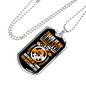 Seeing God As Author Christian Necklace Stainless Steel or 18k Gold Dog Tag 24" Chain-Express Your Love Gifts