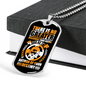 Seeing God As Author Christian Necklace Stainless Steel or 18k Gold Dog Tag 24" Chain-Express Your Love Gifts