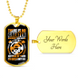 Seeing God As Author Christian Necklace Stainless Steel or 18k Gold Dog Tag 24" Chain-Express Your Love Gifts