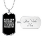 Seeing God Author Of Destiny Christian Necklace Stainless Steel or 18k Gold Dog Tag 24" Chain-Express Your Love Gifts