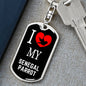 Senegal Parrot Bird Lover Keyring Keychain Stainless Steel or 18k Gold-Express Your Love Gifts