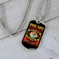 Sense of Shame Dark Necklace Stainless Steel or 18k Gold Dog Tag 24" Chain-Express Your Love Gifts