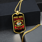 Sense of Shame Dark Necklace Stainless Steel or 18k Gold Dog Tag 24" Chain-Express Your Love Gifts