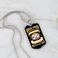 Sense of Shame White Necklace Stainless Steel or 18k Gold Dog Tag 24" Chain-Express Your Love Gifts