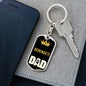 Serengeti Cat Dad King Keychain Stainless Steel or 18k Gold-Express Your Love Gifts