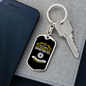 Series Of Opportunities Keychain Stainless Steel or 18k Gold Dog Tag Keyring-Express Your Love Gifts