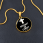 Servant of Christ Psalm 34:22 Necklace Circle Pendant Stainless Steel or 18k Gold 18-22"-Express Your Love Gifts