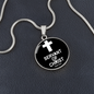 Servant of Christ Psalm 34:22 Necklace Circle Pendant Stainless Steel or 18k Gold 18-22"-Express Your Love Gifts