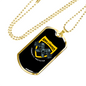 Serve & Protect Necklace Stainless Steel or 18k Gold Dog Tag 24"-Express Your Love Gifts