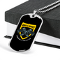 Serve & Protect Necklace Stainless Steel or 18k Gold Dog Tag 24"-Express Your Love Gifts