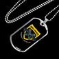 Serve & Protect Necklace Stainless Steel or 18k Gold Dog Tag 24"-Express Your Love Gifts