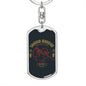 Shadow Ninja Warrior Keychain Dog Tag Stainless Steel or 18k Gold-Express Your Love Gifts