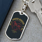 Shadow Ninja Warrior Keychain Dog Tag Stainless Steel or 18k Gold-Express Your Love Gifts