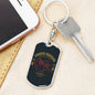 Shadow Ninja Warrior Keychain Dog Tag Stainless Steel or 18k Gold-Express Your Love Gifts