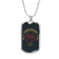 Shadow Ninja Warrior Necklace Stainless Steel or 18k Gold Dog Tag 24" Chain-Express Your Love Gifts