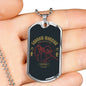 Shadow Ninja Warrior Necklace Stainless Steel or 18k Gold Dog Tag 24" Chain-Express Your Love Gifts