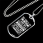 Shall Not Be Shaken Christian Necklace Stainless Steel or 18k Gold Dog Tag 24" Chain-Express Your Love Gifts