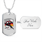 Shark Poker Gambler Necklace Stainless Steel or 18k Gold Dog Tag 24-Express Your Love Gifts