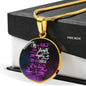 She Is Clothed With Strength Proverbs 31:25 Circle Necklace Stainless Steel or 18k Gold 18-22"-Express Your Love Gifts