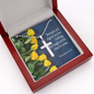 She Is Clothed With Strength Proverbs 31:25 Cross Message Card W Chain-Express Your Love Gifts