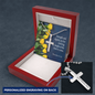 She Is Clothed With Strength Proverbs 31:25 Cross Message Card W Chain-Express Your Love Gifts