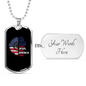 She's a Good Girl Christian Necklace Stainless Steel or 18k Gold Dog Tag 24" Chain-Express Your Love Gifts