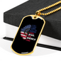 She's a Good Girl Christian Necklace Stainless Steel or 18k Gold Dog Tag 24" Chain-Express Your Love Gifts