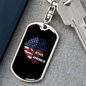She'S A Good Girl Keychain Stainless Steel or 18k Gold Dog Tag Keyring-Express Your Love Gifts
