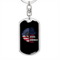 She'S A Good Girl Keychain Stainless Steel or 18k Gold Dog Tag Keyring-Express Your Love Gifts