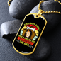 Shelter Dog Necklace Stainless Steel or 18k Gold Dog Tag 24" Chain-Express Your Love Gifts