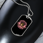 Shelter Dog Pink Necklace Stainless Steel or 18k Gold Dog Tag 24" Chain-Express Your Love Gifts
