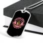 Shelter Dog Pink Necklace Stainless Steel or 18k Gold Dog Tag 24" Chain-Express Your Love Gifts