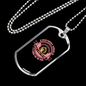 Shelter Dog Pink Necklace Stainless Steel or 18k Gold Dog Tag 24" Chain-Express Your Love Gifts
