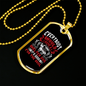 Shelter Dog Red Necklace Stainless Steel or 18k Gold Dog Tag 24" Chain-Express Your Love Gifts