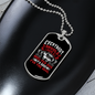Shelter Dog Red Necklace Stainless Steel or 18k Gold Dog Tag 24" Chain-Express Your Love Gifts